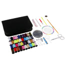 Portable Travel Home Sewing Kit Case Needle Thread Tape Scissor Button Set