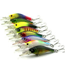 8X Mini Minnow Minorui Fishing Lure Bait Tackle Hook Bait Crankbait Kit DVB