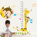 Giraffe Kids Height Measure Wall Stickers PVC Boy Girl Growth Chart 1 Pcs Z