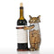 Metal Wine Rack with Wine Corks Container Coin Bank Money Box Cat Shaped Piggy
