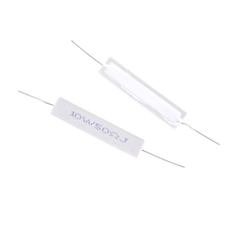 5 Pcs 10W 50 Ohm 5% Ceramic Cement Power Resistor 10 Watt 10W50RJ JR