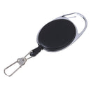 1 Pcs Recoil extendable key chain ring clip pull keyring retracting BX