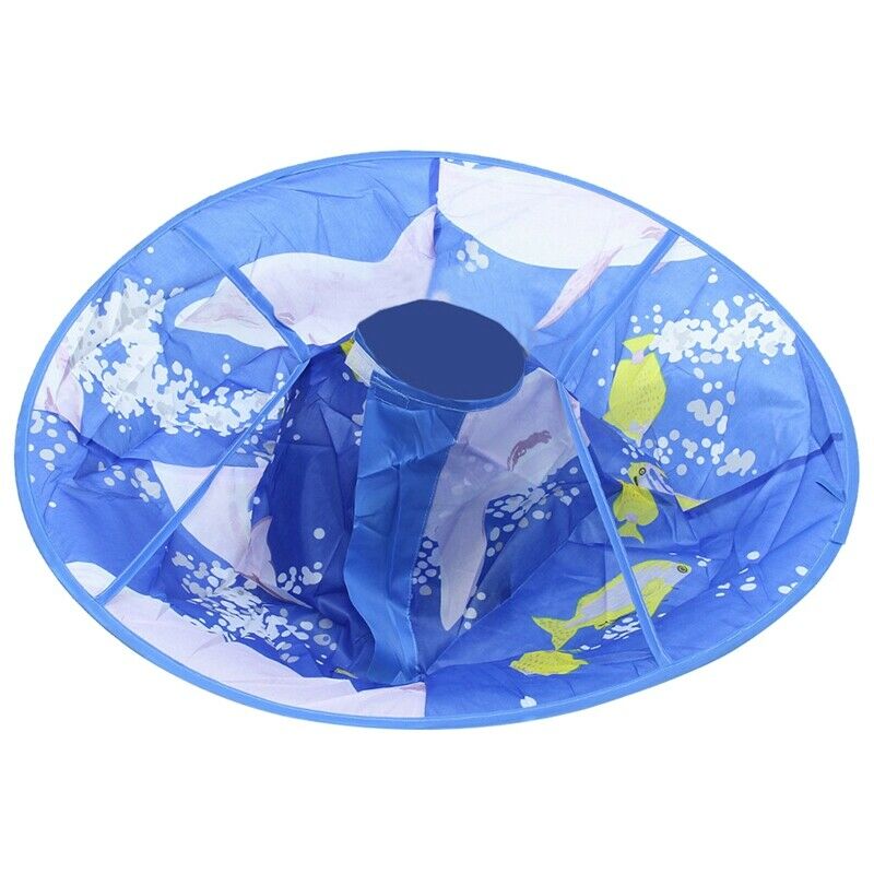 Kids Haircut Hairdresser Hair Cutting Cape Blue Cloak Clothes Apron For Hai W2V2