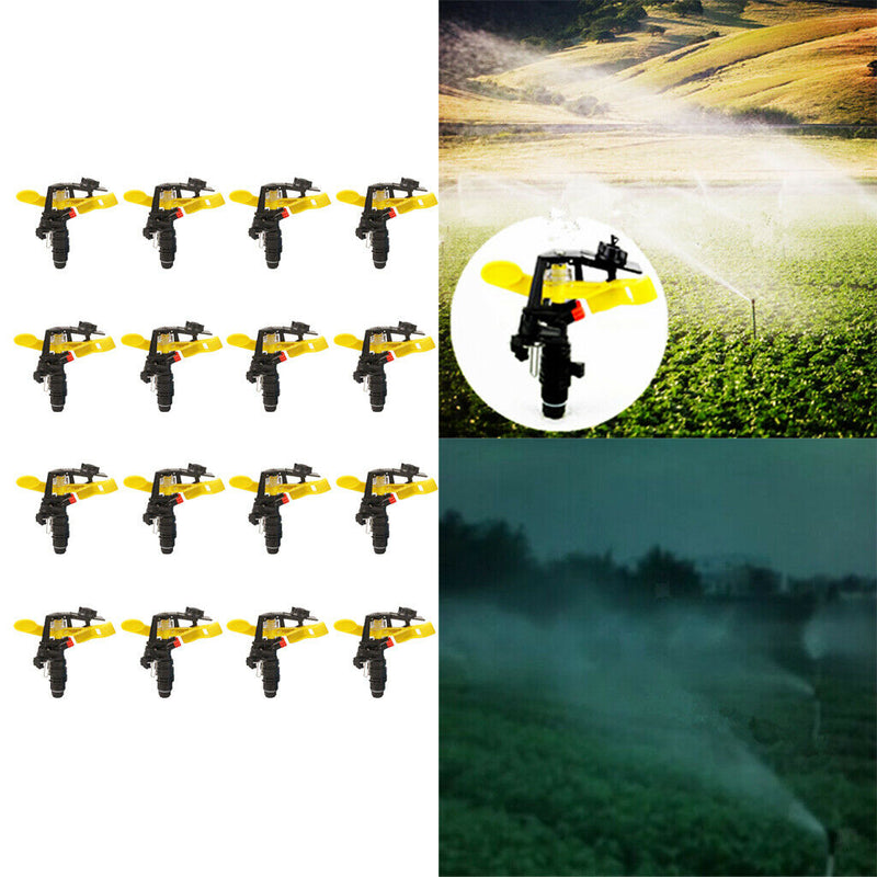 16 Packs Adjustable Watering Sprinkler, Rotating Irrigation Garden Nozzle