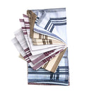 12x Pure Cotton Handkerchiefs Men Women Soft Hanky Bridal Hankies Formal