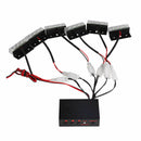 1 Set Car 6X 3 LEDs Blue Strobe Emergency Flashing Police Warning Grill Light