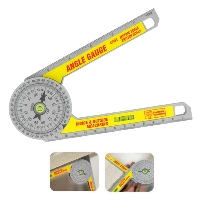 Miter Saw Protractor Arm Measuring Ruler for Carpenters Home Use Baseboard