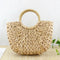 Women Bag Korean Foreign of Corn Skin The Semicircle Art Beach Bag Travel P V9O6