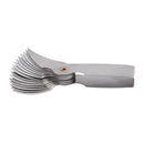 R26-80mm Measure Tool 16 Leaves Metal Radius Gauge Gage
