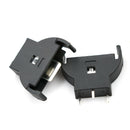 5x CR2032/CR2025 Half-Round Battery Coin Button Cell Socket Holder Case Black Gw