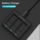 Triple Battery Charger for Gopro Hero 9 Sports Camera Cell Power Adapter A