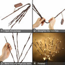 2 Pack Led Lighted Twig Branches, Battery Powered 30 Inches 20 LED Lights B A4W1