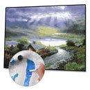 Painting By Numbers Kit DIY Rural View Hand Painted Canvas Oil Art Picture