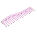 Electroplating Hairdressing Comb Hair Brush Large Wide Tooth Combs (Pink)