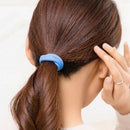 100 Pieces 4Cm Multicolor Elastic Hair Bands Hair Tie No Metal Gentle Elast V6E5