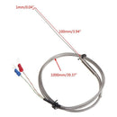 K-Type Thermocouple Probe 1mm x 100mm 2-wires 1m Temperature Sensors 2-Terminals