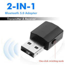 Devices 2 in 1 Bluetooth 5.0 Adapter USB Transmitter Music Audio Receiver