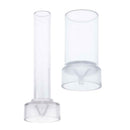 2Piece Spire Cylinder Shaped Plastic Clear