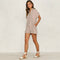 Summer Short Sleeve Jumpsuit Linen Button Playsuit Women Solid V-Neck Casua H3W5
