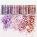 4Pots Sequins Glitter Dust Powder Paillette Tips Nail Art Decor