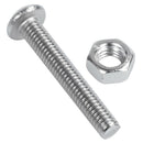 150Pcs M5 Stainless Steel Button Head Hex Socket Head Cap Bolts Screws Nuts I5F2