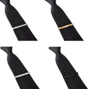 8 Pcs Tie Clips Set for Men Tie Bar Clip Set for Regular Ties Necktie Weddi