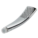 1 Mode Arc Handle Adjustable Handle Square Chrome ABS Bathroom Shower Head