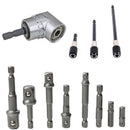1/4 inch 3/8 inch 1/2 inch Socket Adapter Impact Hex Shank Drill Bits Set 3