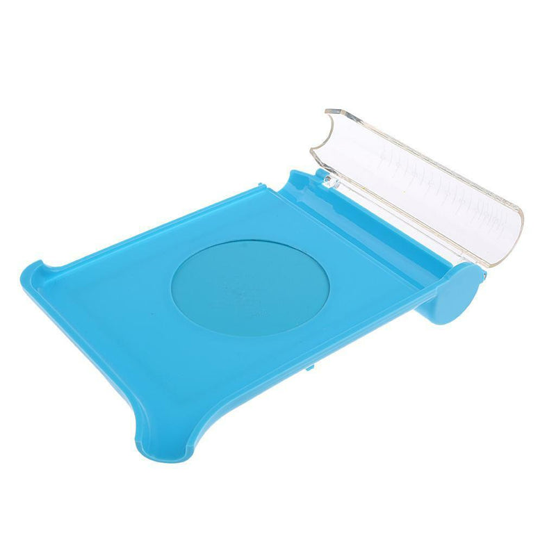 Right Hand Pill Counting Tray with Spatula Blue with Graduation Chute