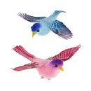 2Pcs Artificial Foam Feather Birds For Home Ornament Wedding Embellishing