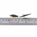Hard Metal Fishing Lures Small Minnow Lure Bass Crank Bait Tackle Hooks -6.4g