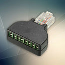 RJ45 Ethernet Male To 8 Pin AV Terminal Screw Converter Block Plug CCTV Accessor