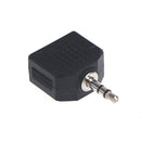 3.5mm Splitter Mono Adaptor Connector 2 Socket To 1 Plug For Mobile Computer  Z