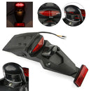 Motorcycle Rear Fender Mudguard License Plate LED Tail Light Easy to Install