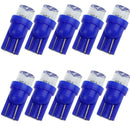 10 Pcs Car LED Light T10 SMD 1-LED Wedge 194 168 Car Bulb Light Lamp Blue   Z