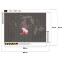 5D Diamond Painting Full Drill Black Dog DIY Cross Stitch Pictures (WB026)