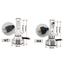 New 2Pcs F2 Car Headlight Led 72W 12000Lm Auto Bulb head light lamp 6500K L
