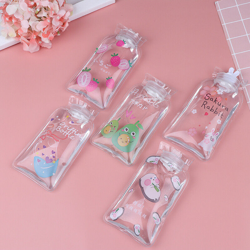 Transparent Cartoon Student Random PVC Hot Water Bottle Hand Warmer B&+TOCA