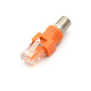 WOMENto RJ45 Male Coaxial Coax Barrel Coupler Adapter RJ45 to RF Connector TEUS