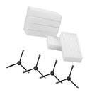 Replacement Consumable Accessories Parts 4x Side Brush 6x Hepa Filter, Reusable,