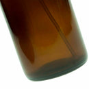 Empty Amber Glass Spray Bottles with Labels (2 Pack) - Refillable Container