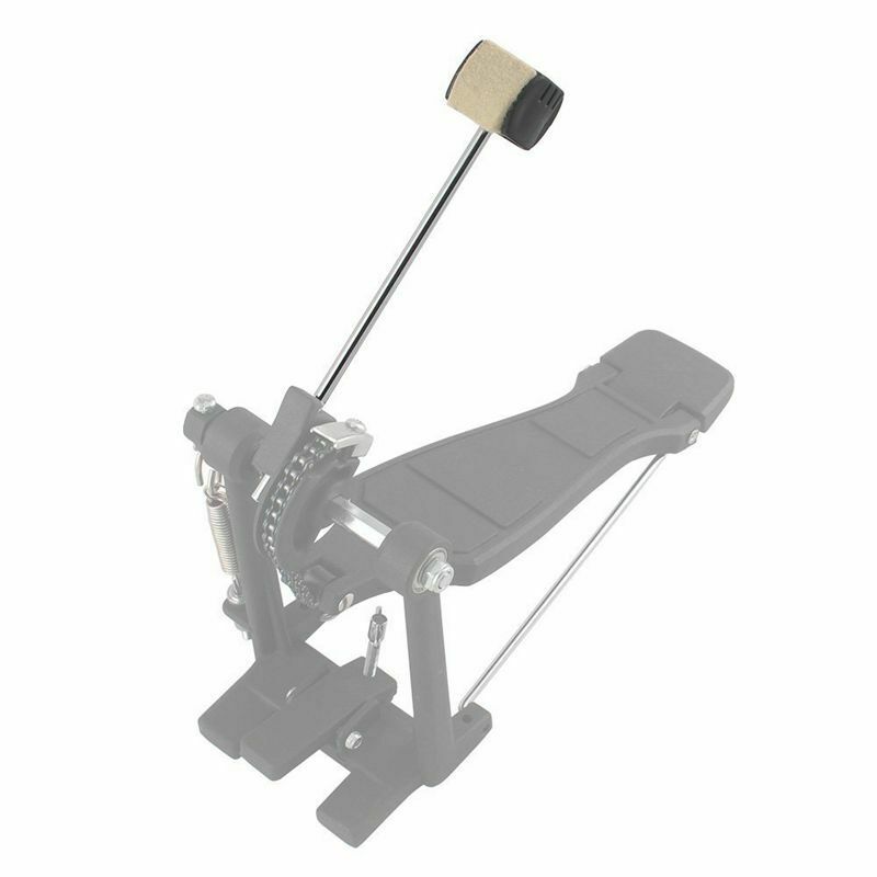 Bass Drum Pedal Beater Wool Felt Stainless Steel Handle Percussion Instrume