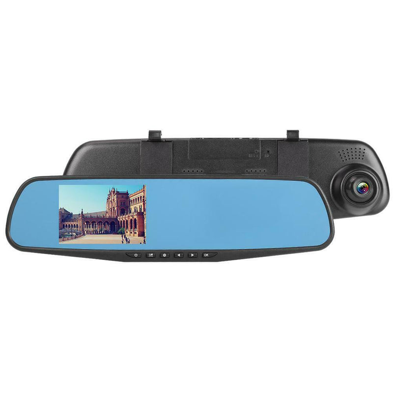 3.5 inch 1080P Car DVR Set Rear View Mirror 100 Degree Dash Camera (w/o TF Card)