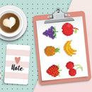 Fruit Stickers DIY Diamond Painting Round Drill Paste Cup Child Puzzle Gift