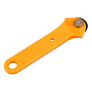 28mm Yellow Fabric Craft Roller Cutter Paper Leather Vinyl Blade Cutting Tool
