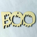 10pcs Wooden Halloween BOO Pendant Small Hangings Pendants Props for DIY Pa R3G5