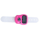5X(Fuchsia Mini Adjustable Band 5 Digit LCD Display Golf Finger Counter Ta W3T3)
