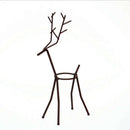 Creative Hydroponic Plant Transparent Glass Vase With Iron Deer Design Stan Q5C9