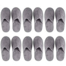 6-Pairs Disposable Slippers, Great for Hotel, Spa, Nail Salon Use-Non-Slip-