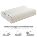 Bamboo Cervical Pillow Memory Foam Fabric Cover Bed Pillow Washable Style 2